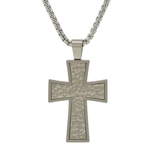 Ripplet Cross Cremation Pendant